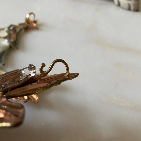 Maple Leaf/Holiday Brooch Copper Handmade Crude Thanksgiving/Holiday Pendant - Picture 10 of 13